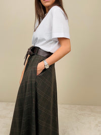 Gonna tartan verde
