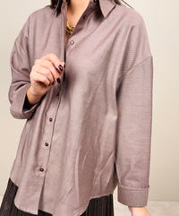 Camicia caffellatte in cotone