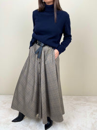 Gonna tartan grigio