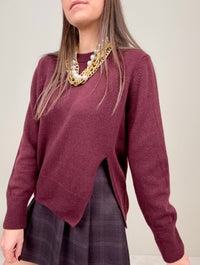 Maglione bordeaux SoAllure