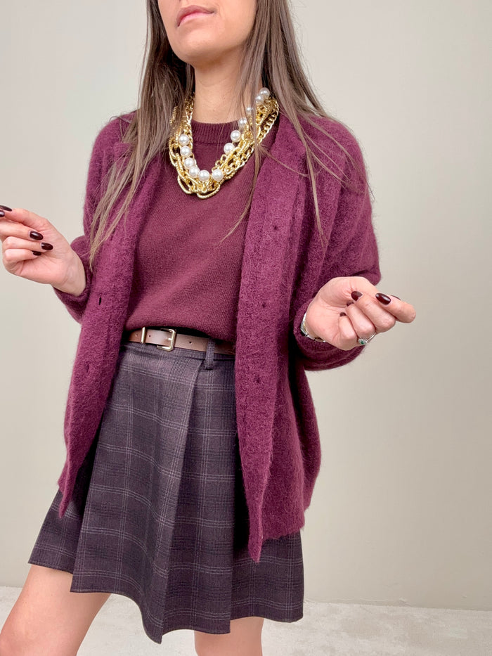 Cardigan bordeaux SoAllure