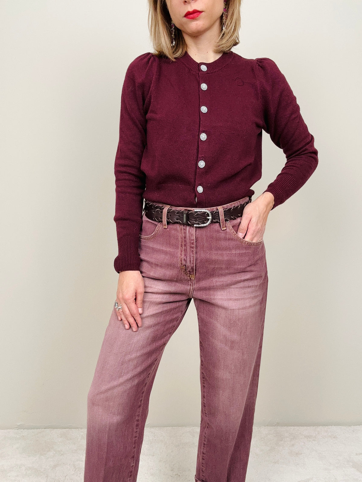 Jeans Mandy rosa antico