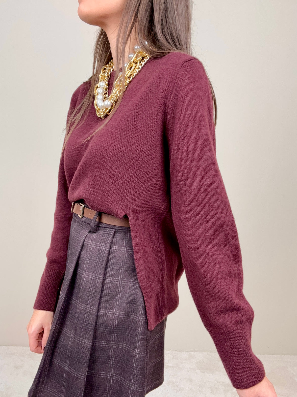 Maglione bordeaux SoAllure
