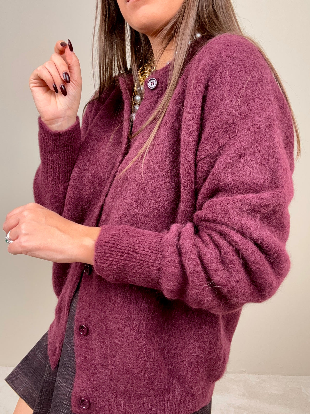 Cardigan bordeaux SoAllure