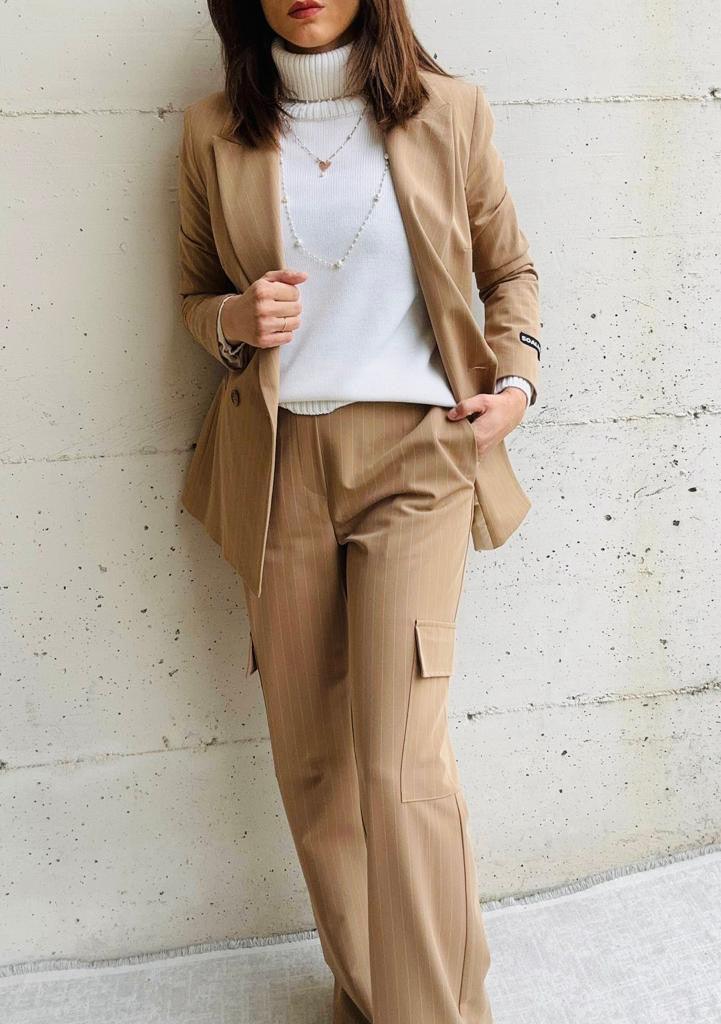 Blazer fantasia gessata - GIULIA F.