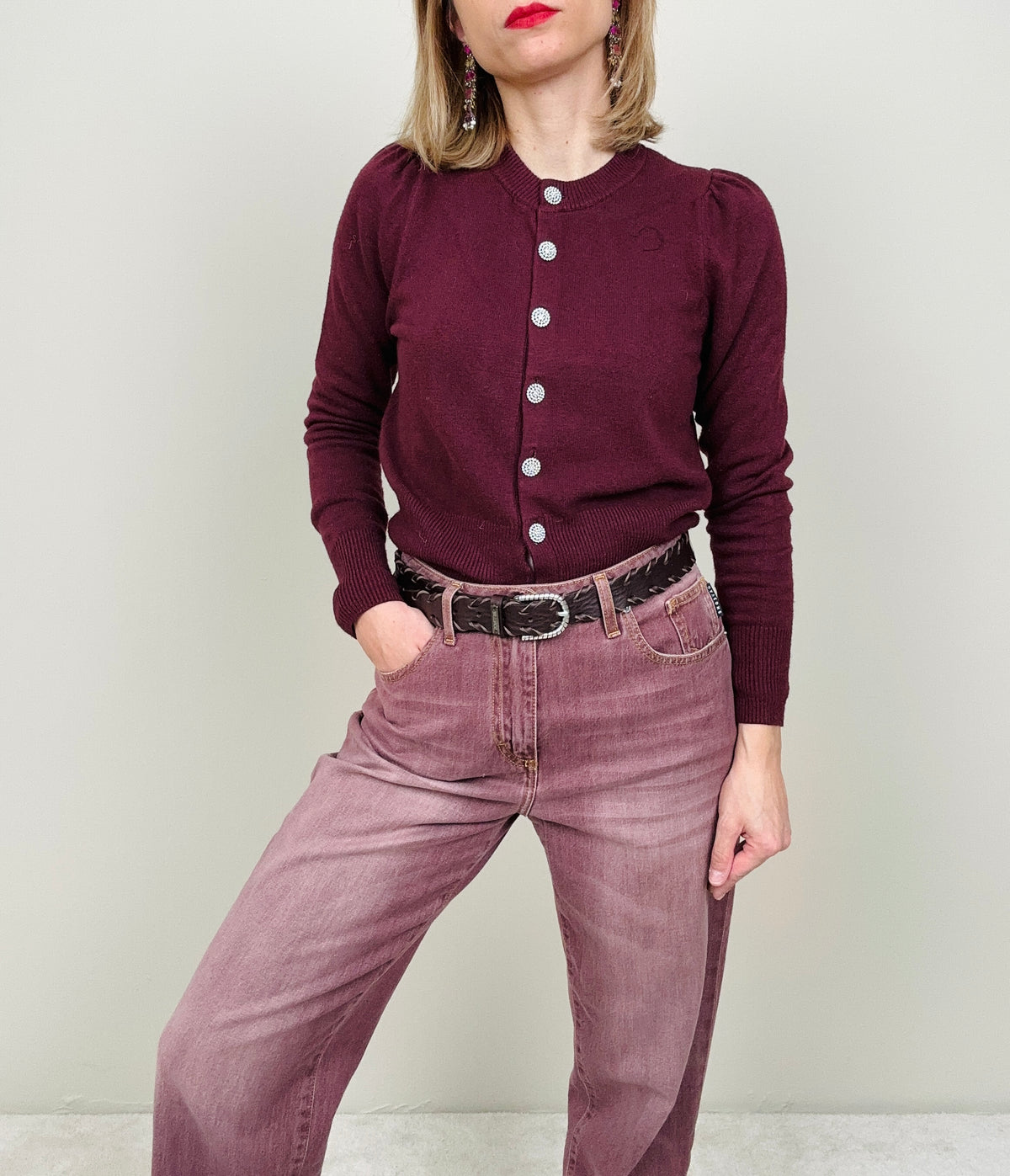 Jeans Mandy rosa antico