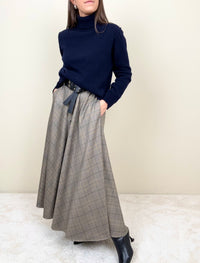 Gonna tartan grigio