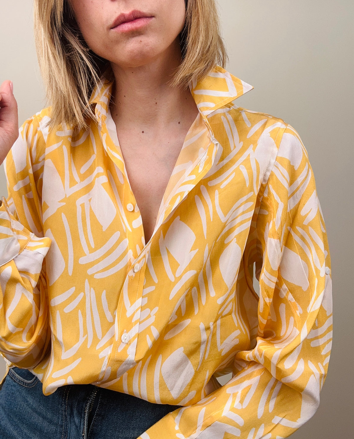 Camicia fantasia geometrica (più colori)