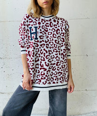 Maxi pull animalier