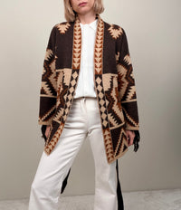 Cardigan con frange