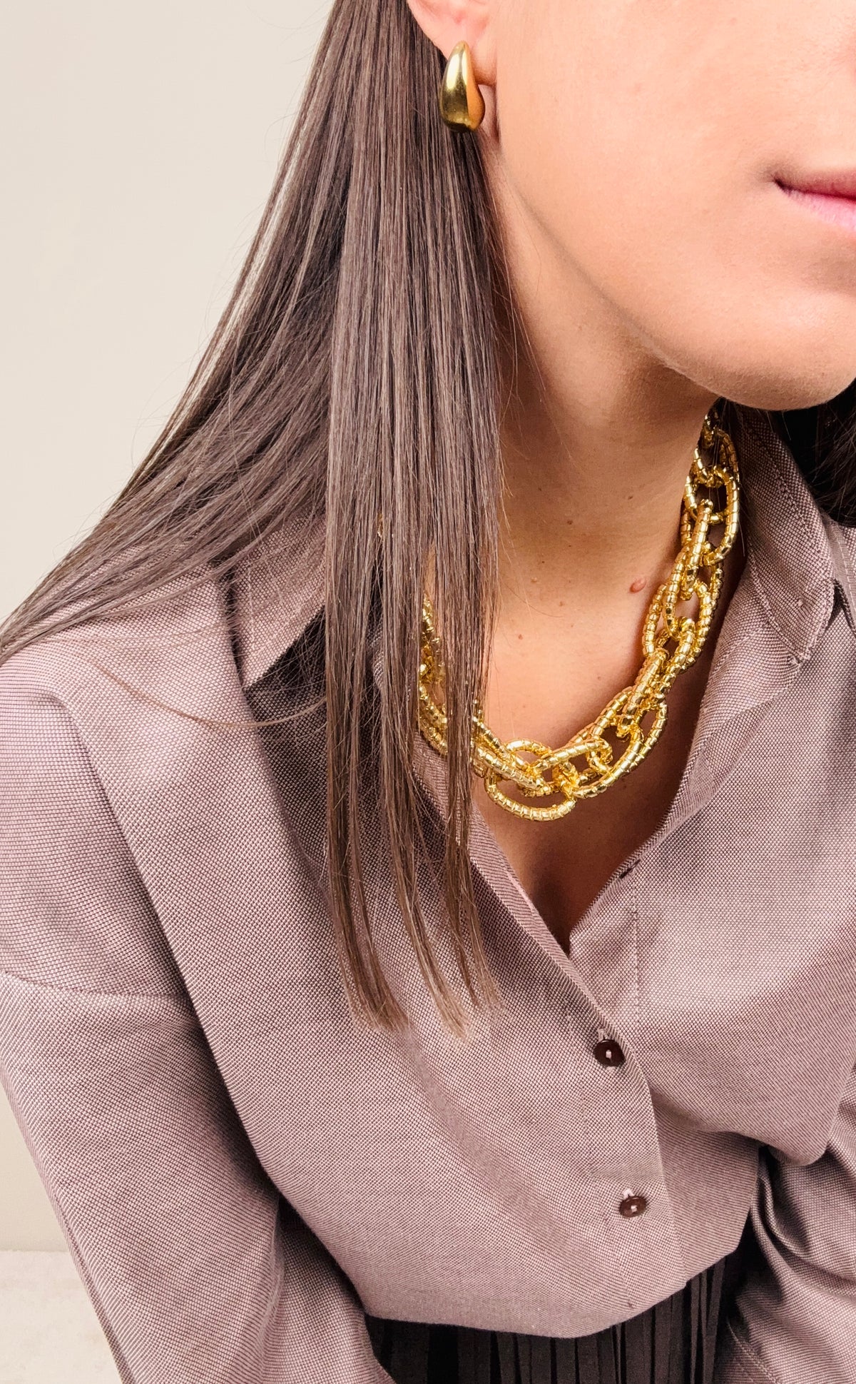 Collana catena lavorata