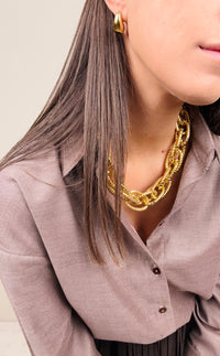 Collana catena lavorata