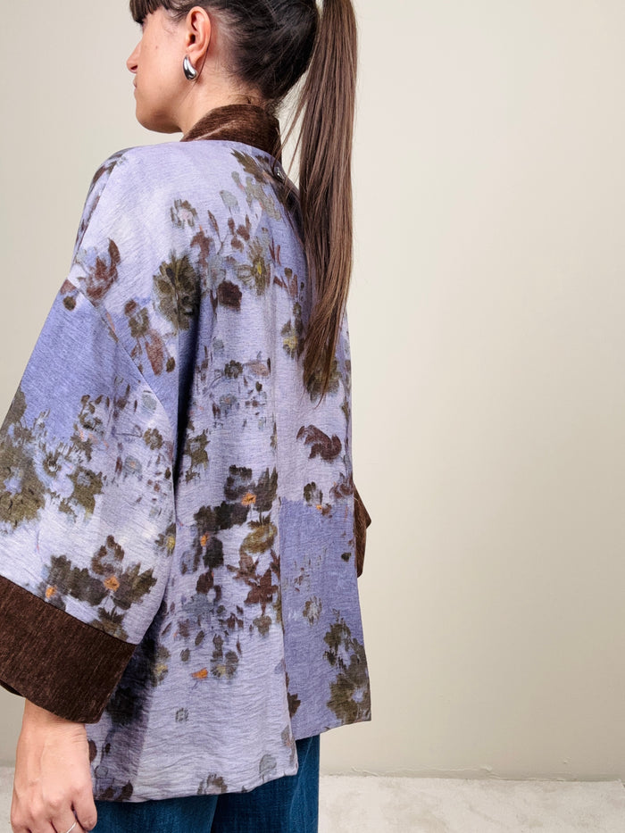 Kimono fiori astratti