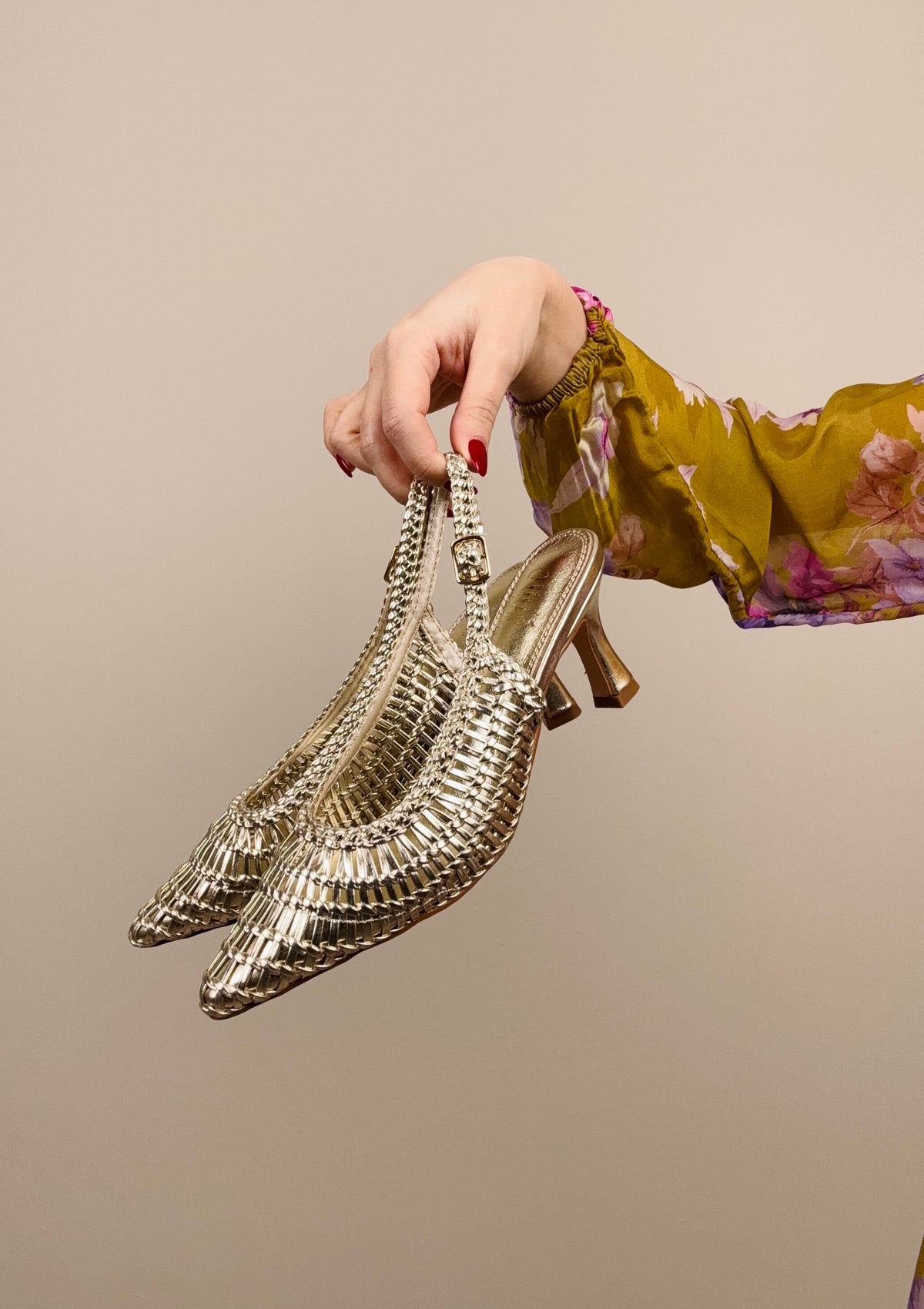 Slingback oro
