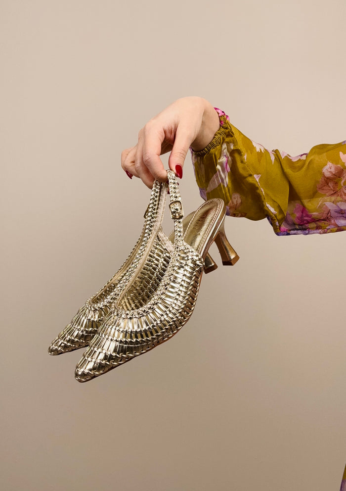 Slingback oro