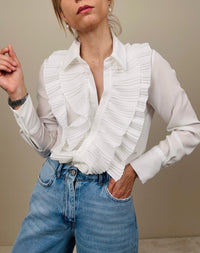 Camicia ruches plissé