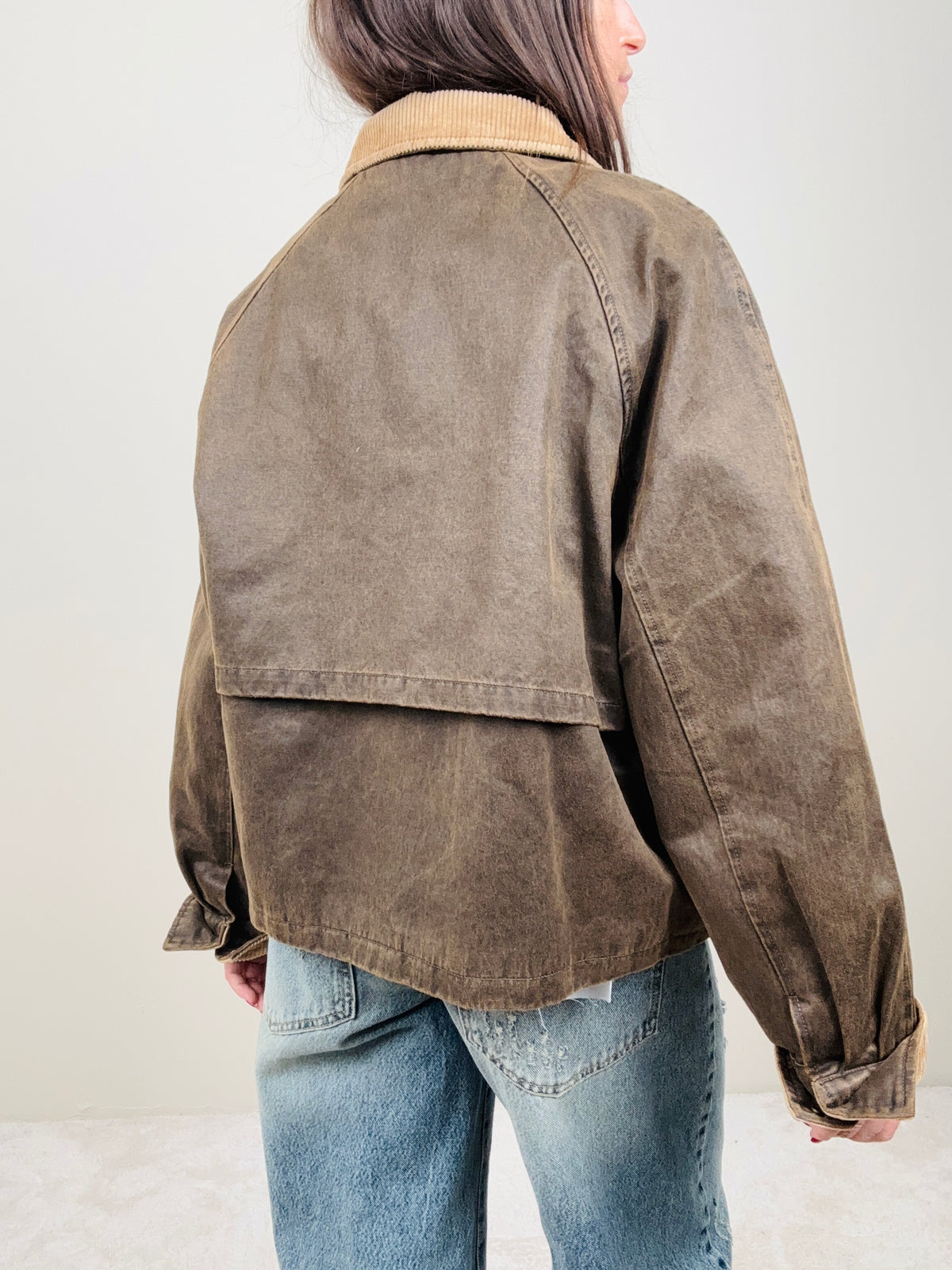Giubbino Barbour effetto invecchiato