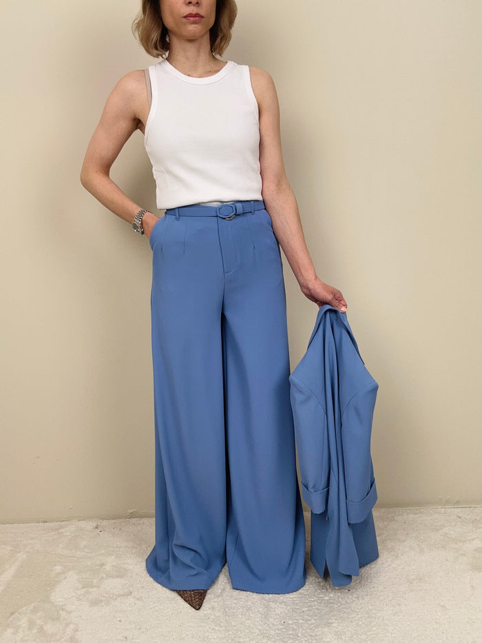 Pantalone completo celeste