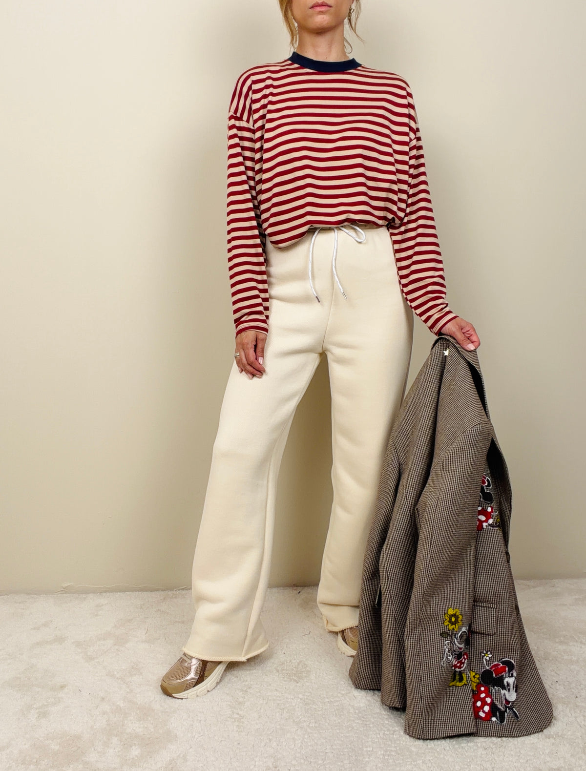 Pantalone ginnico burro