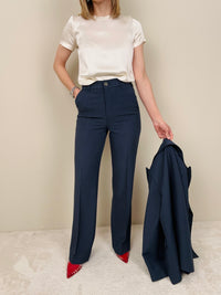 Pantalone sartoriale blu navy