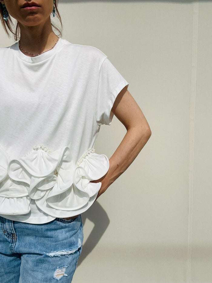 T-shirt ruches (più colori)