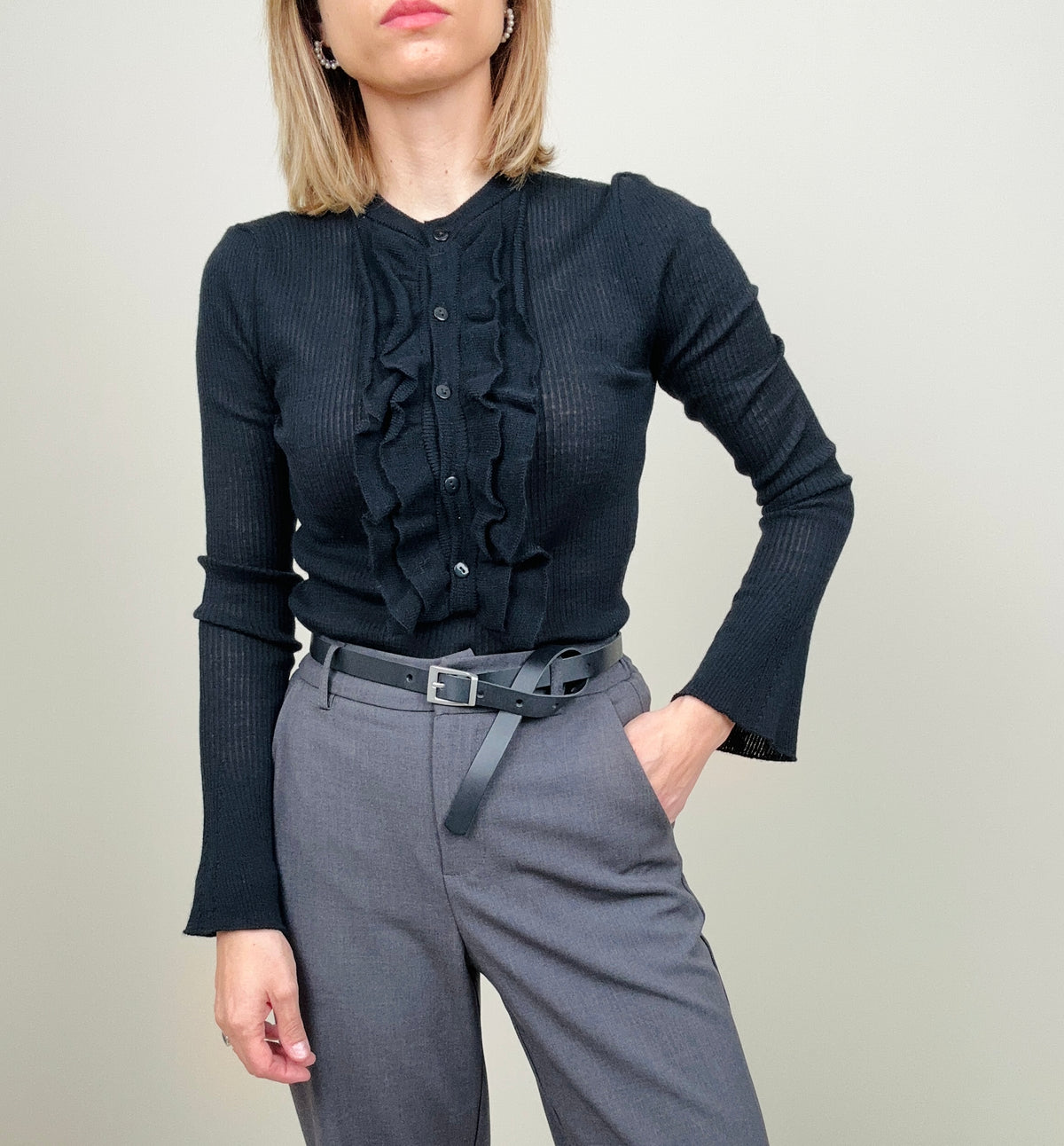 Pantalone grigio asciutto