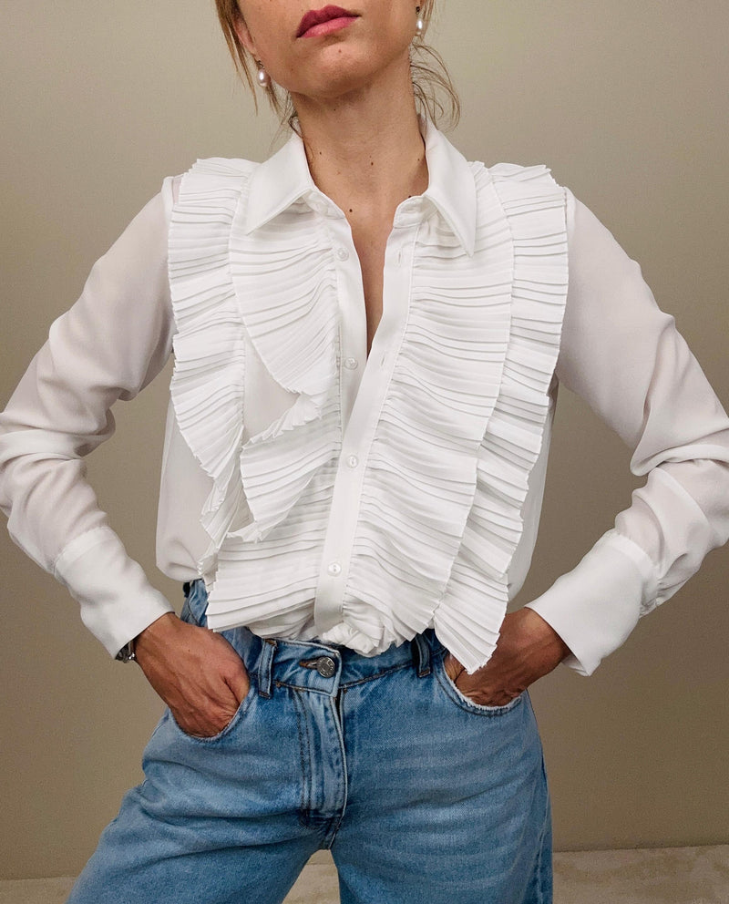 Camicia ruches plissé