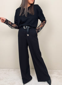 Pantalone palazzo nero