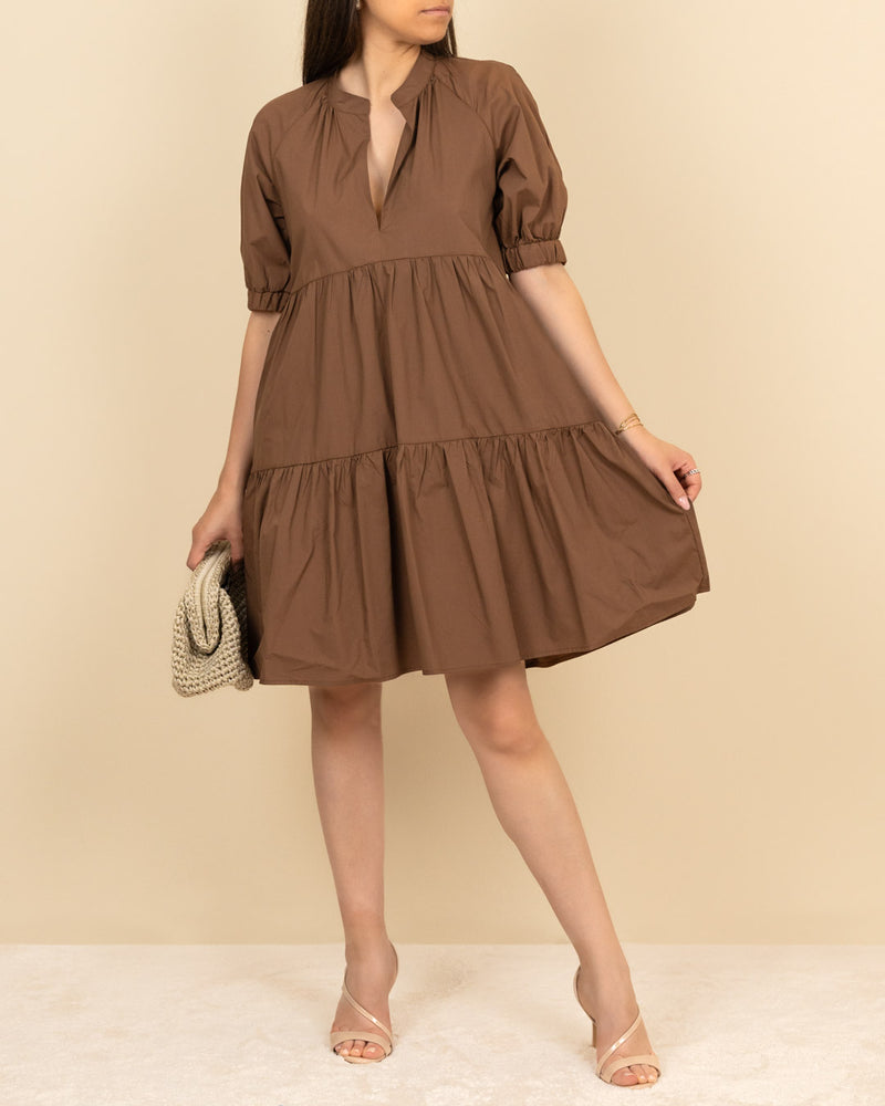 Abito in cotone cacao Soallure
