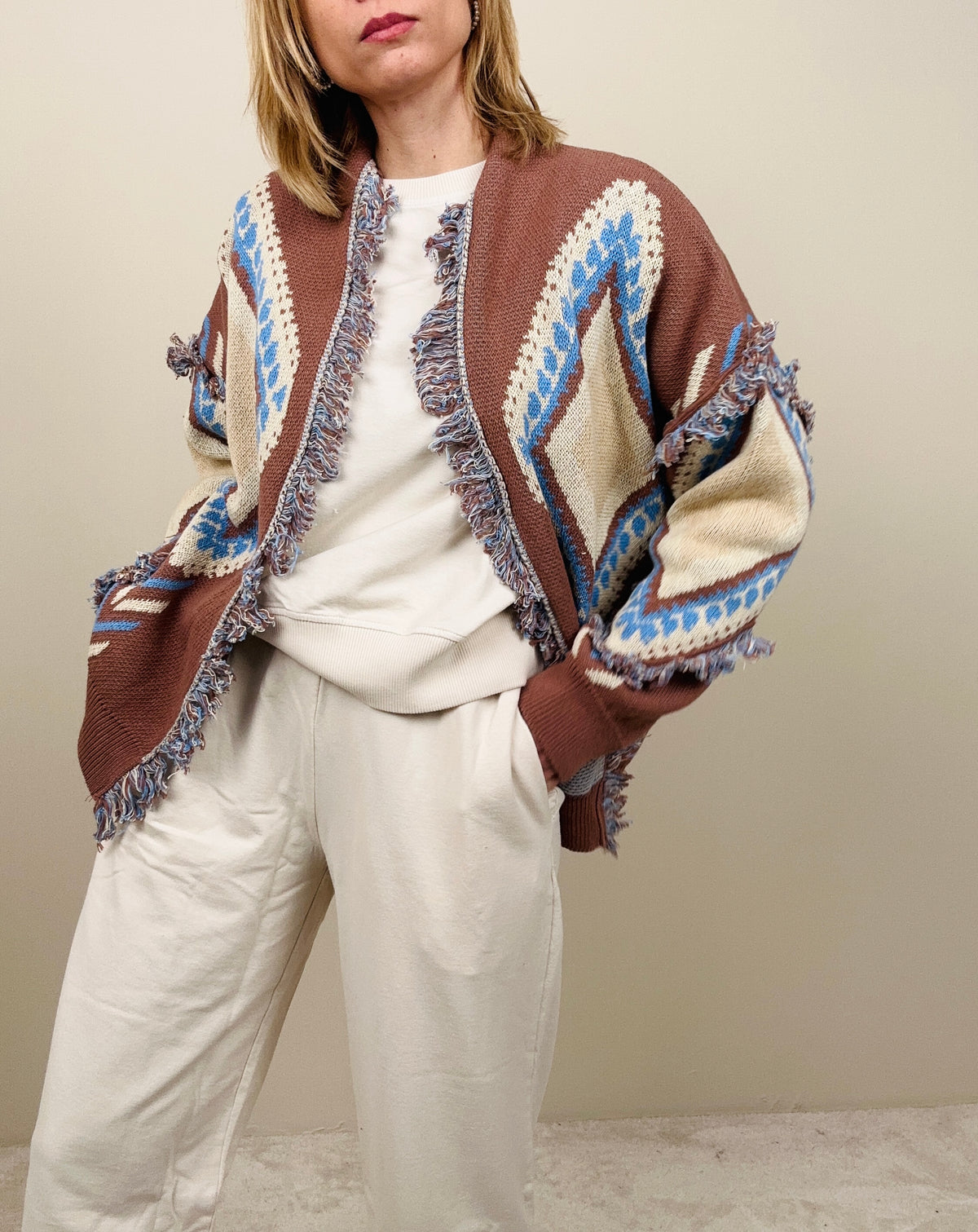 Cardigan rombi (più colori)