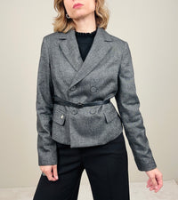 Giacchina grigio con cinturina