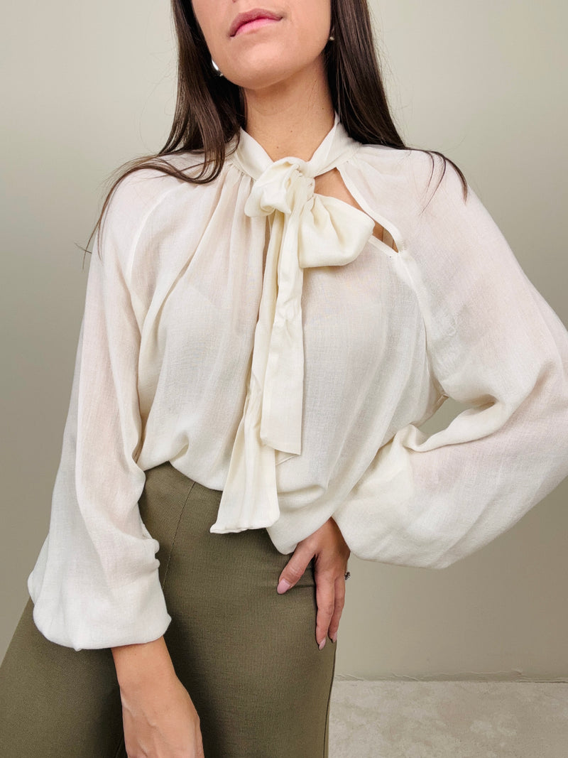Blusa misto lana