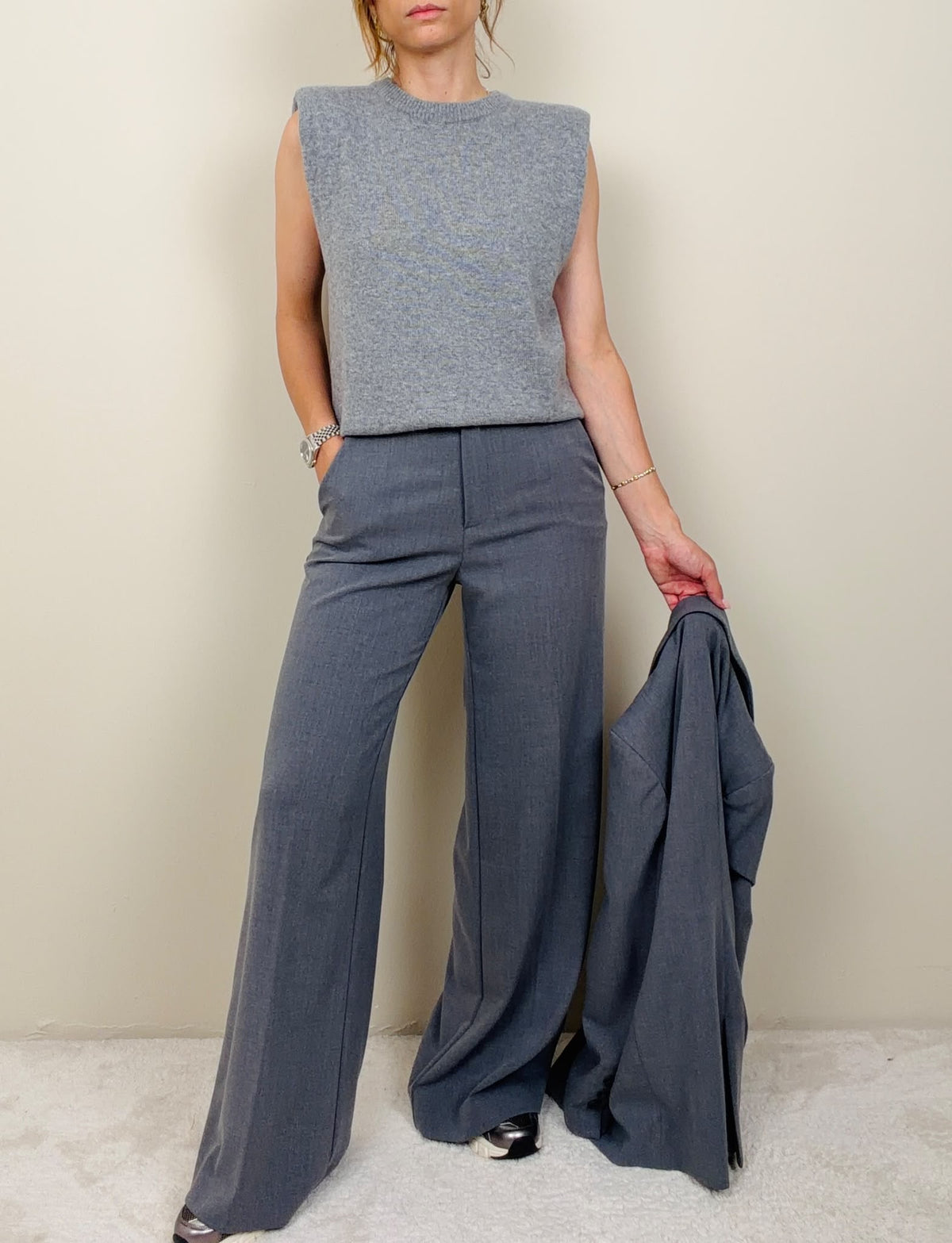 Pantalone a palazzo fumo