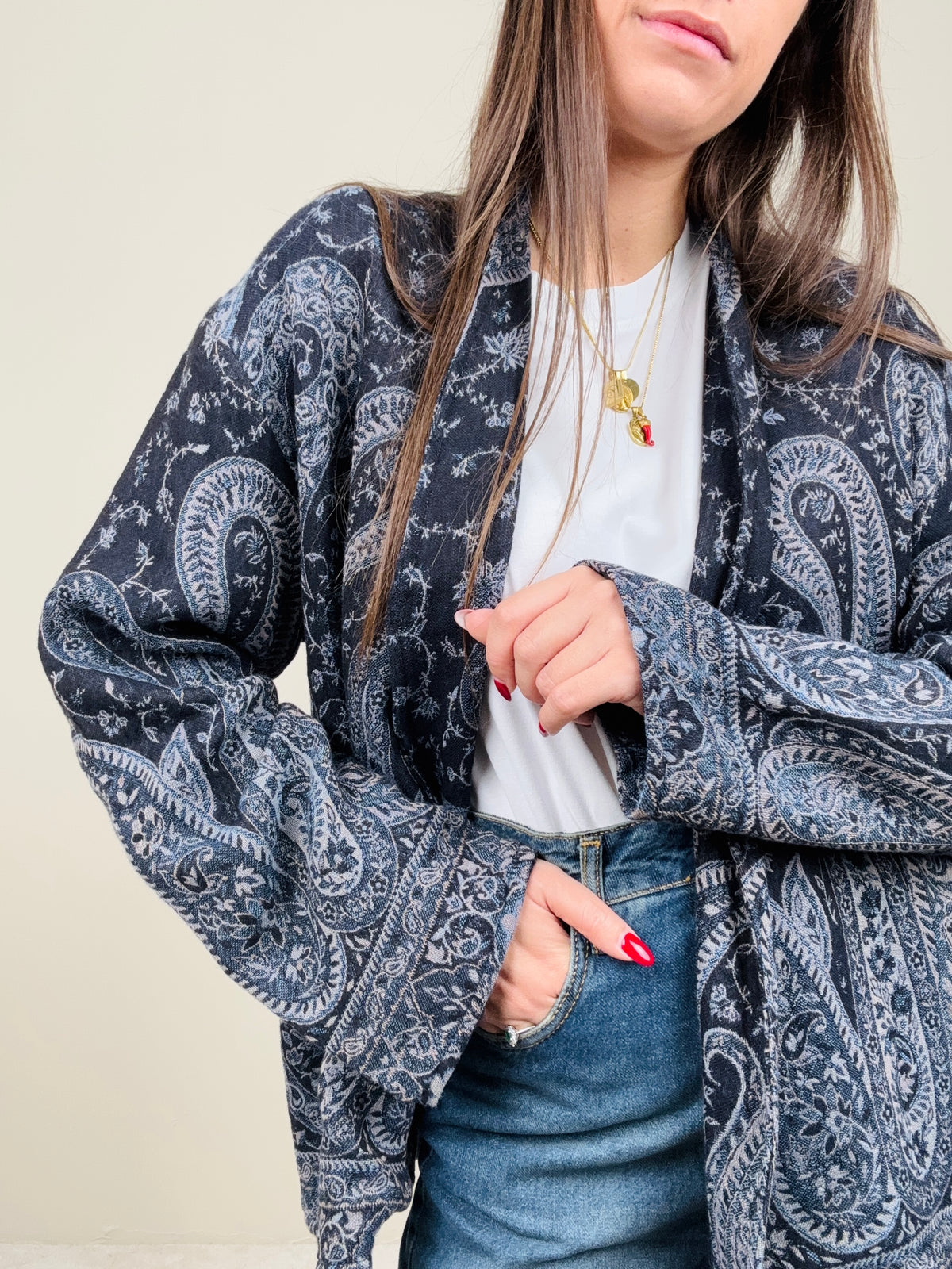 Cardigan Malika blu
