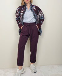 Pantalone jogging bordeaux