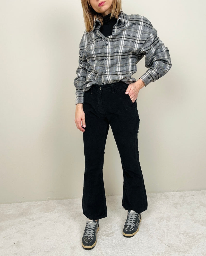 Pantalone trombetta in velluto (più colori)