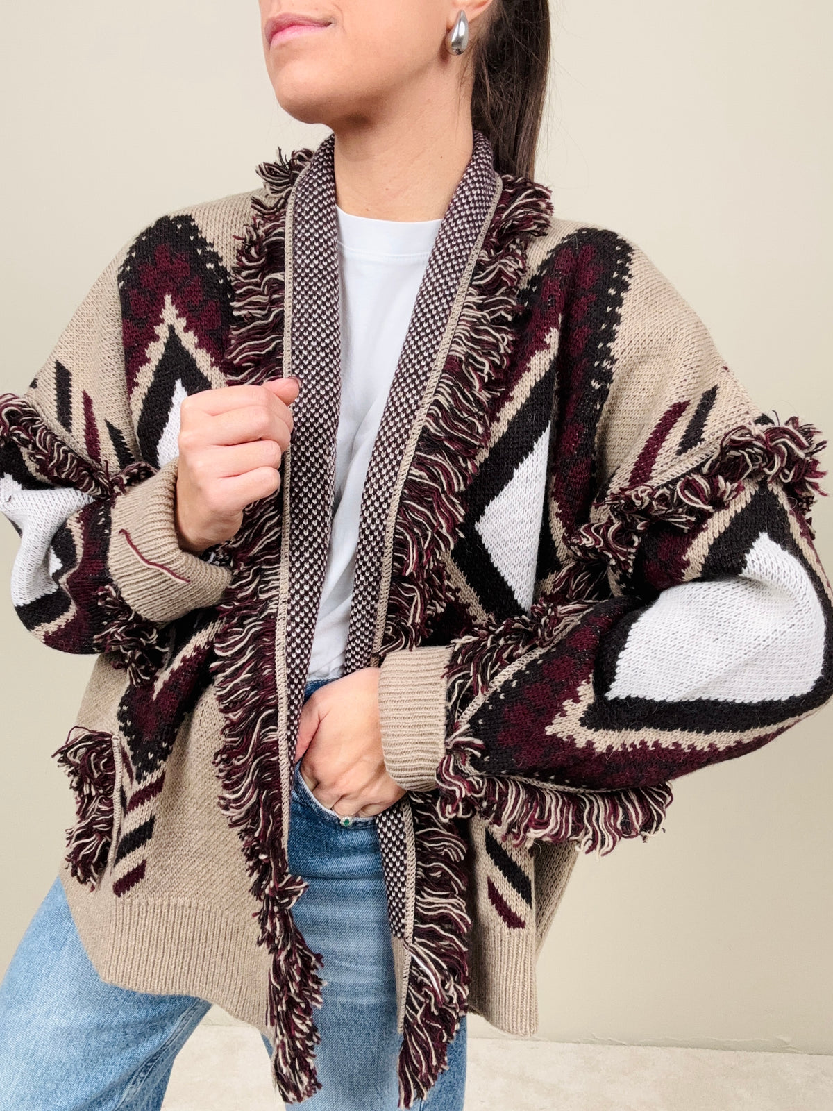 Cardigan rombi (più colori)