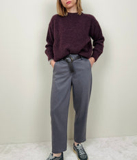 Pantalone basic grigio