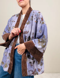 Kimono fiori astratti