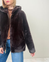 Eco pelliccia marrone