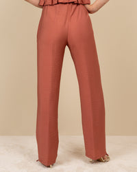 Pantalone viscosa pesca
