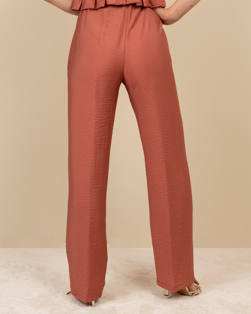 Pantalone viscosa pesca