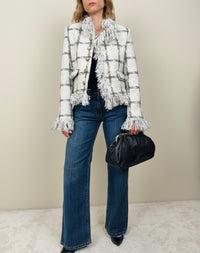 Giacca chanel bianca e nera