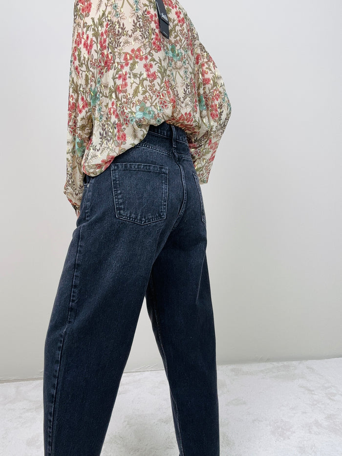 Jeans nero baloon