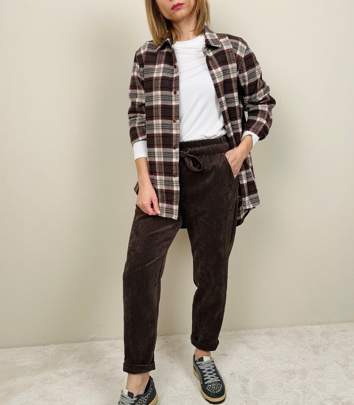 Jogging in velluto moro