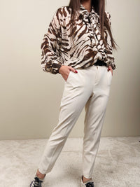 Pantalone burro con cintura