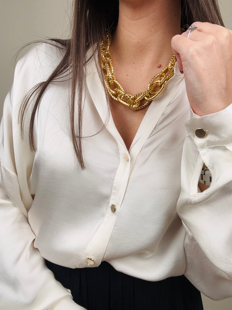 Blusa bottoncini (più colori)