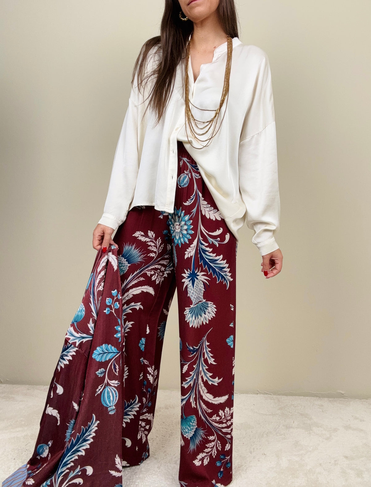 Pantalone Nomad bordeaux
