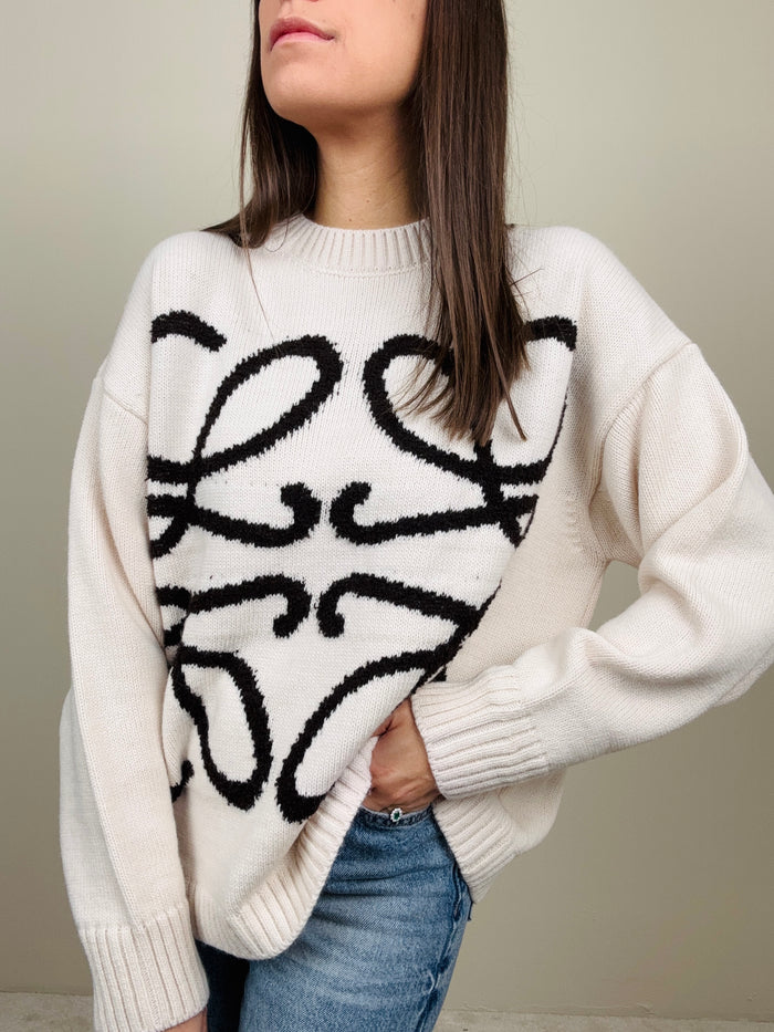 Maglione ricamo (più colori)