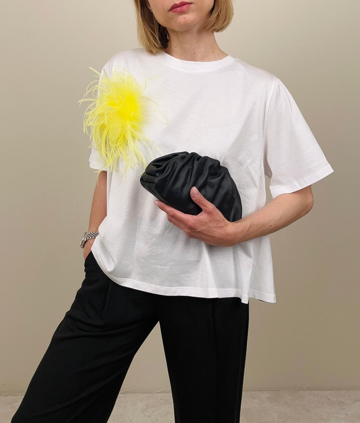 T-shirt morbida in cotone e modal